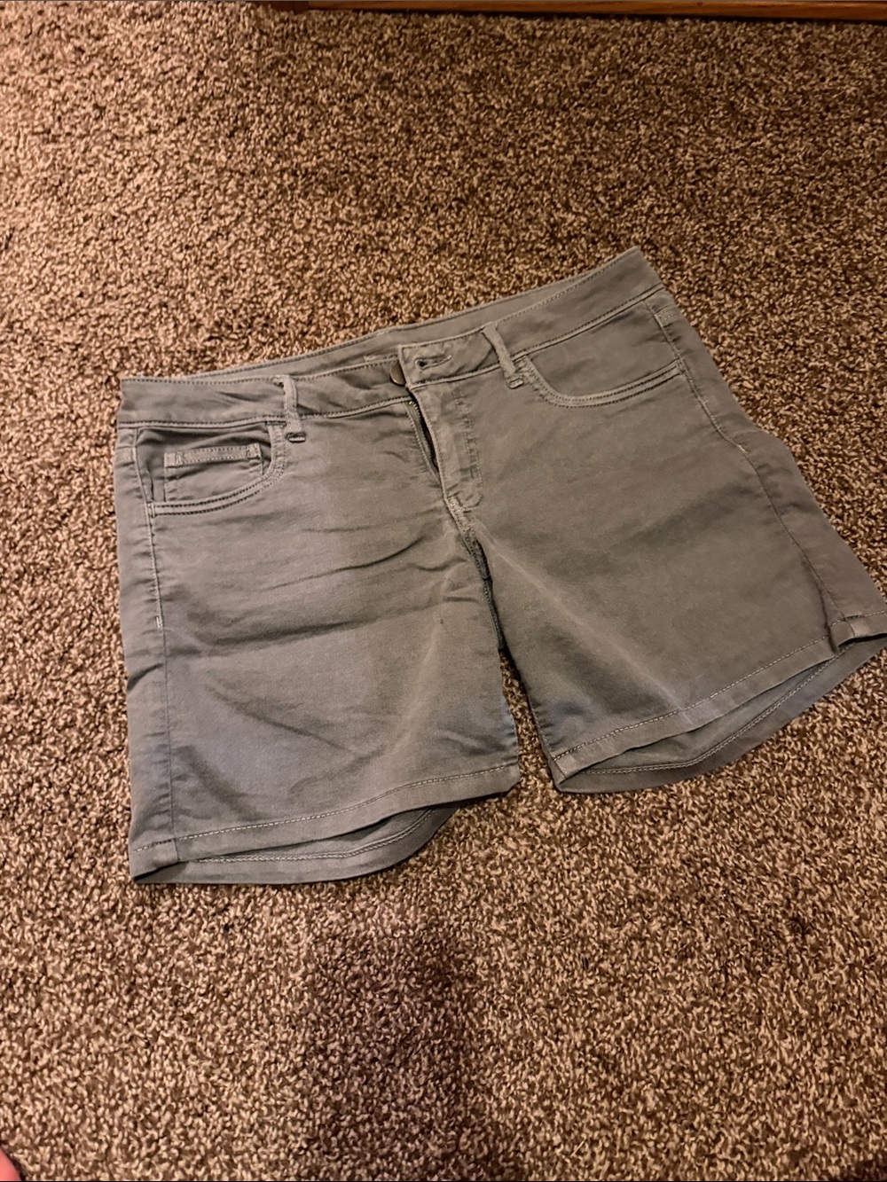 Aerie Grey Denim Shorts